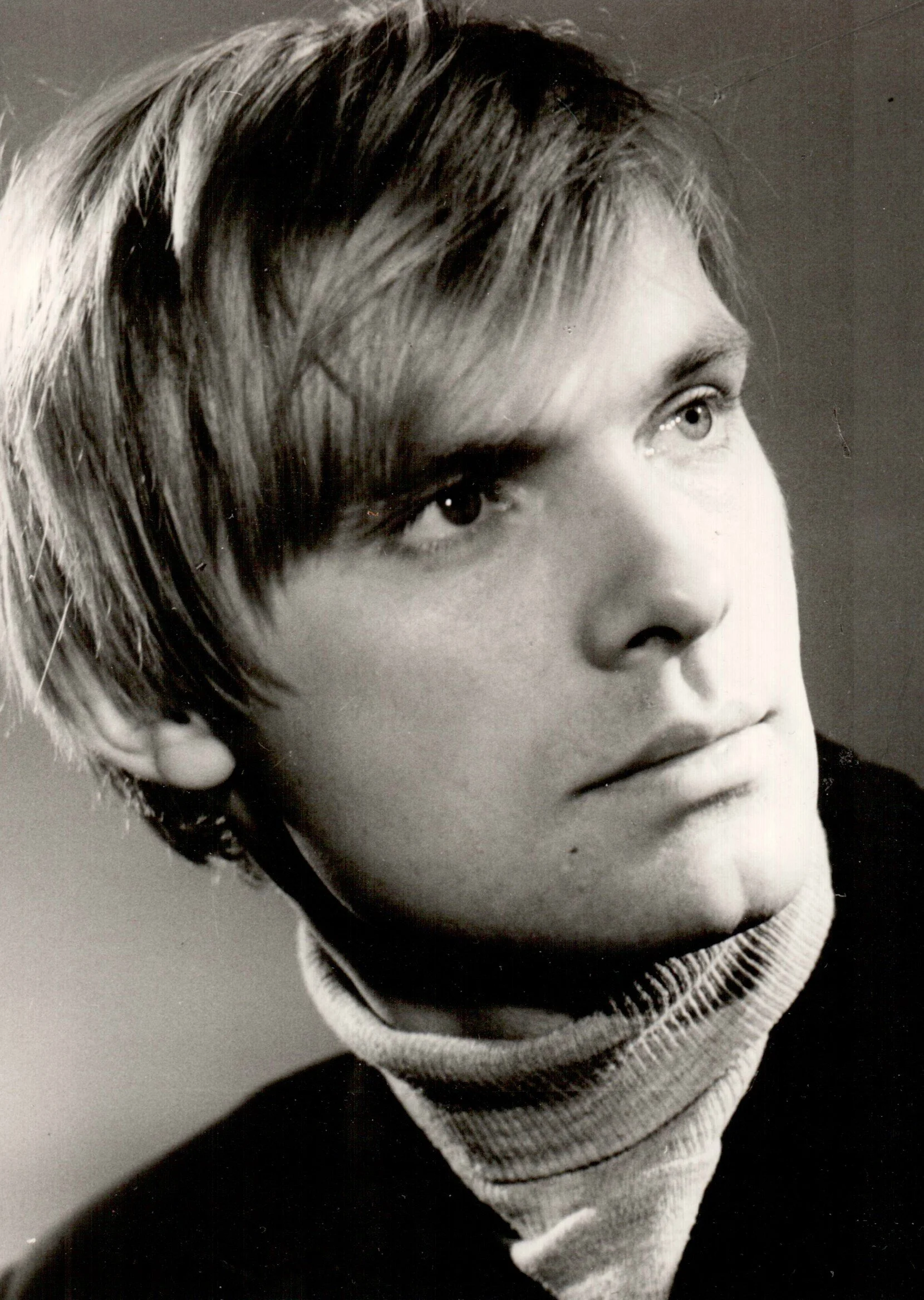 Oleg Vidov, portrait in a roll-neck