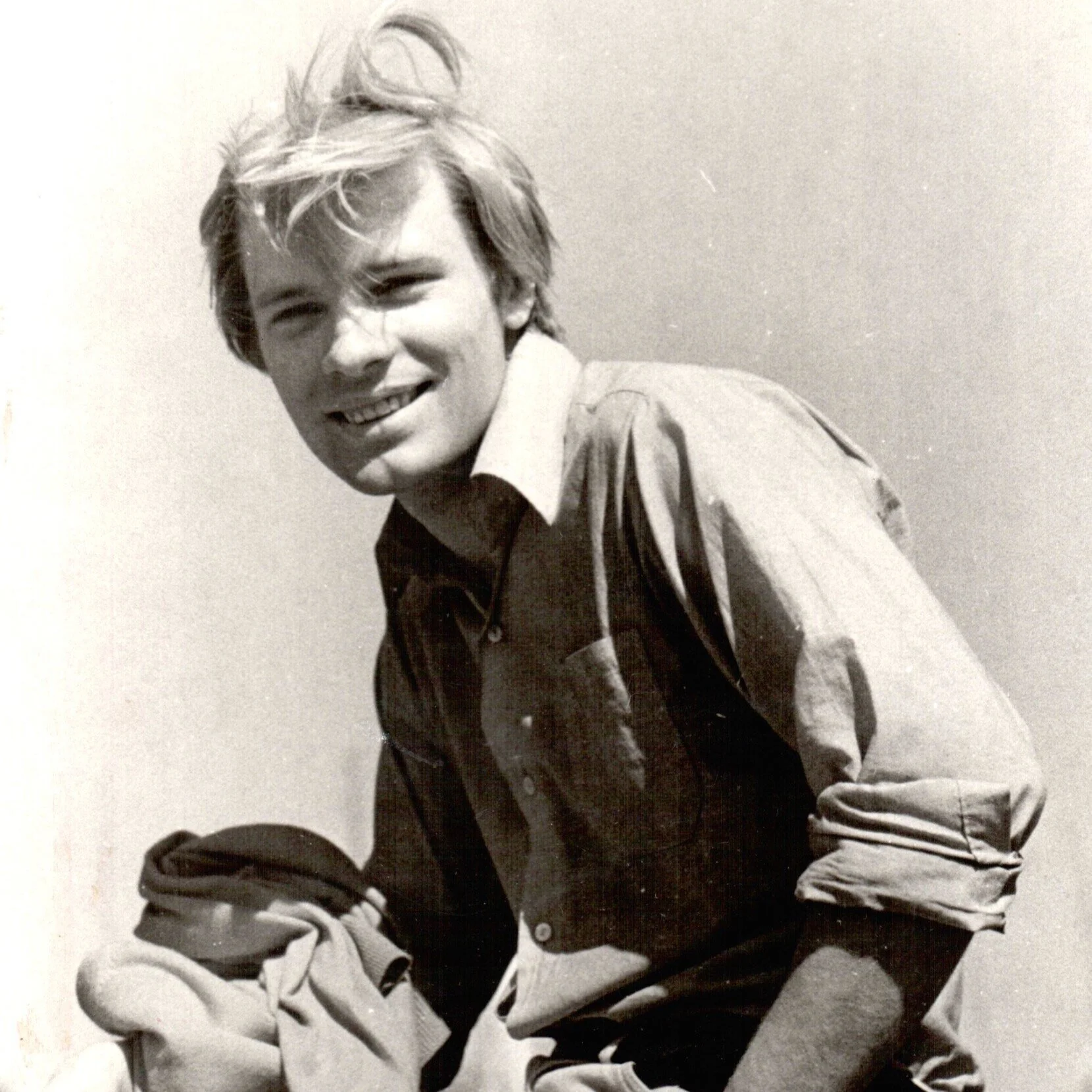 Oleg Vidov, smiling